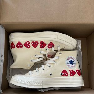 CdG PLAY x Converse Chuck Taylor All Star Heart High-Top Sneakers